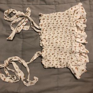 Embroidered crop top